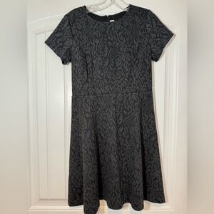 Loft jacquard swing dress